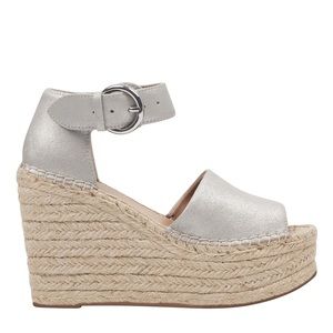 Marc Fisher Alida Wedges in Silver